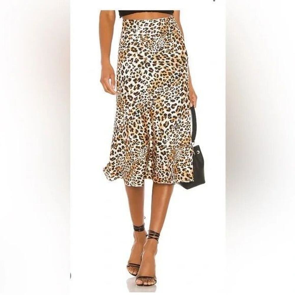 Majorelle Leopard Print Skirt Size Large